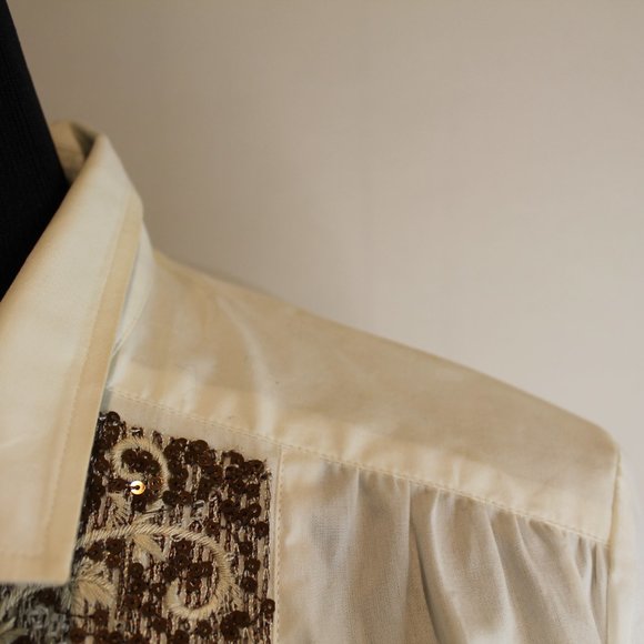 NWT Etro Sequined Button Up - Picture 4 of 12